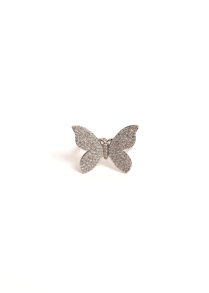 Viv Butterfly Ring Silver