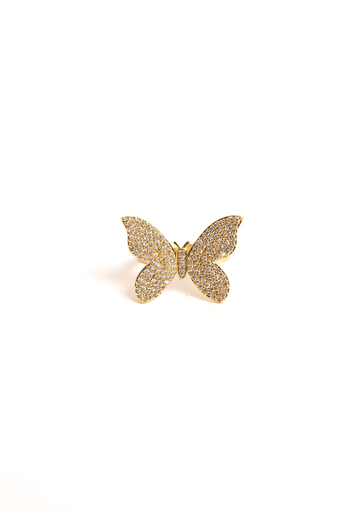 Viv Butterfly Ring gold
