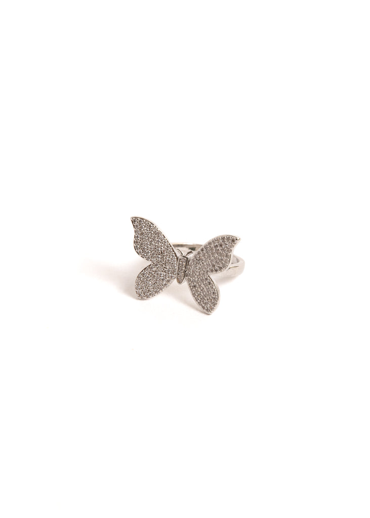 Viv Butterfly Ring Silver
