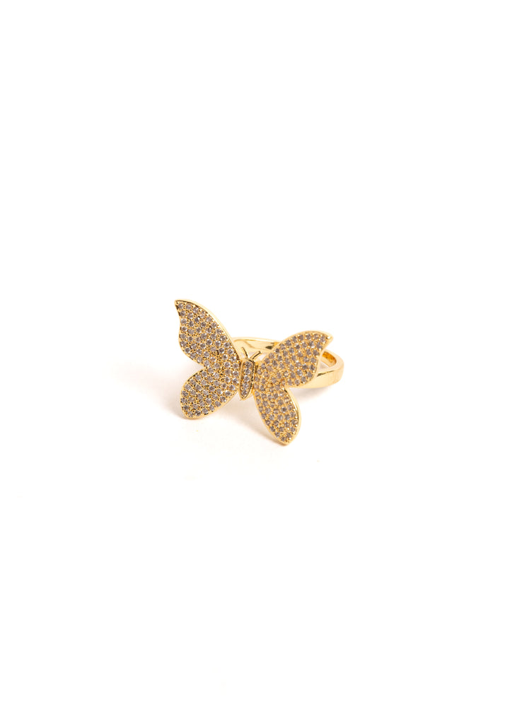 Viv Butterfly Ring gold