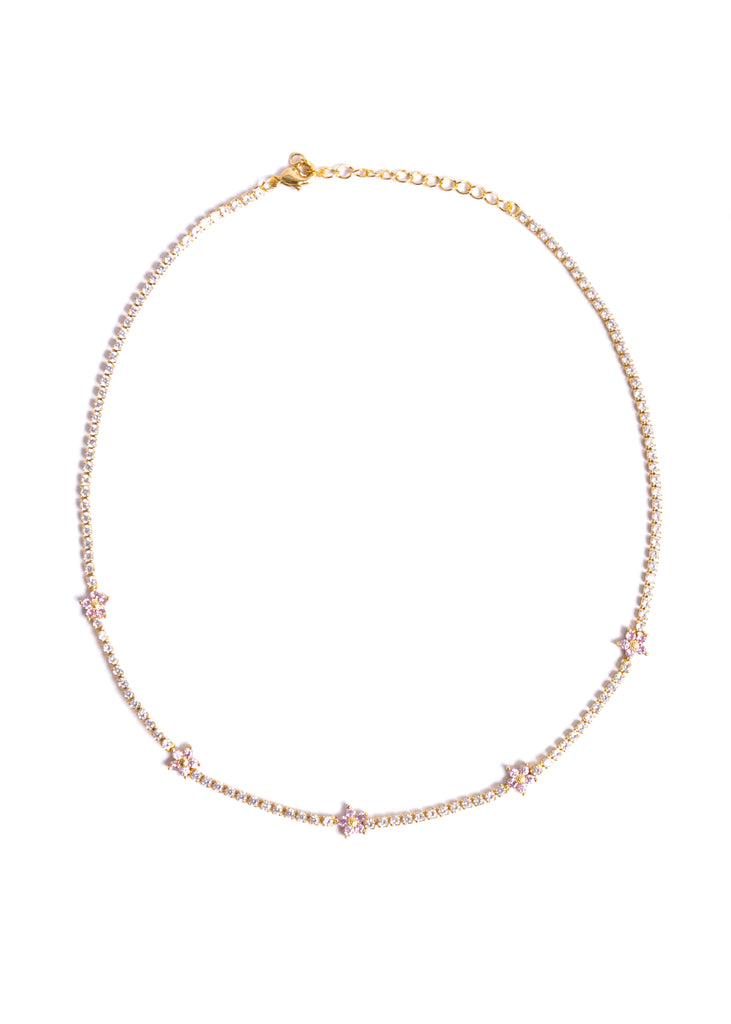 Flowerbomb Tennis Necklace