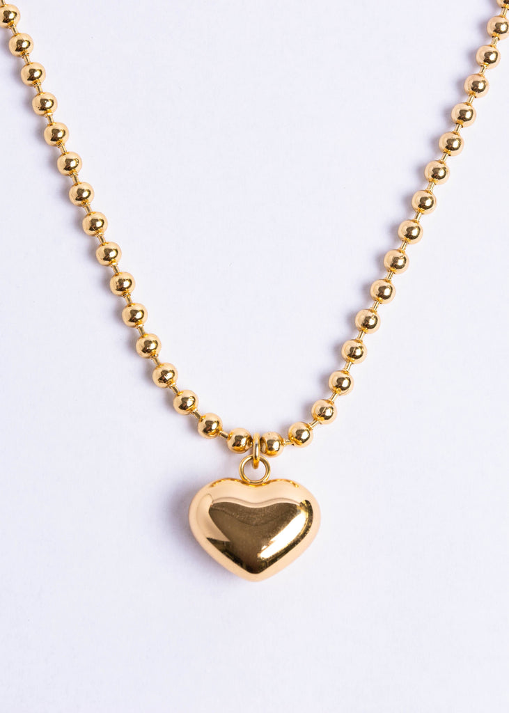 Love bobble heart necklace