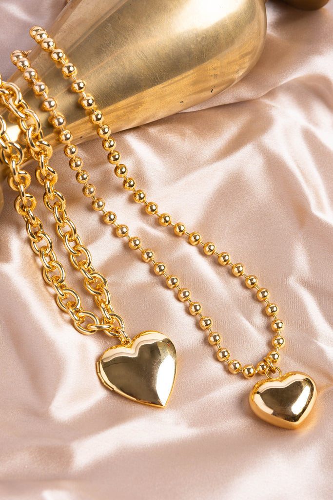 Love bobble heart necklace