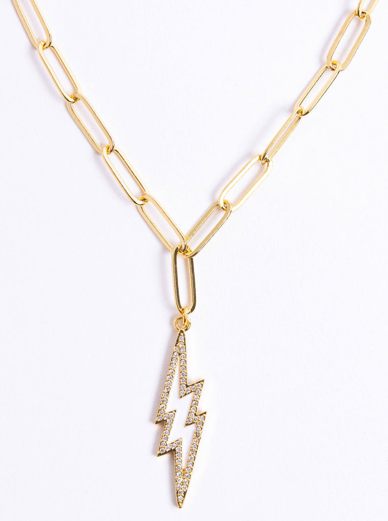 Neon Bolt Necklace