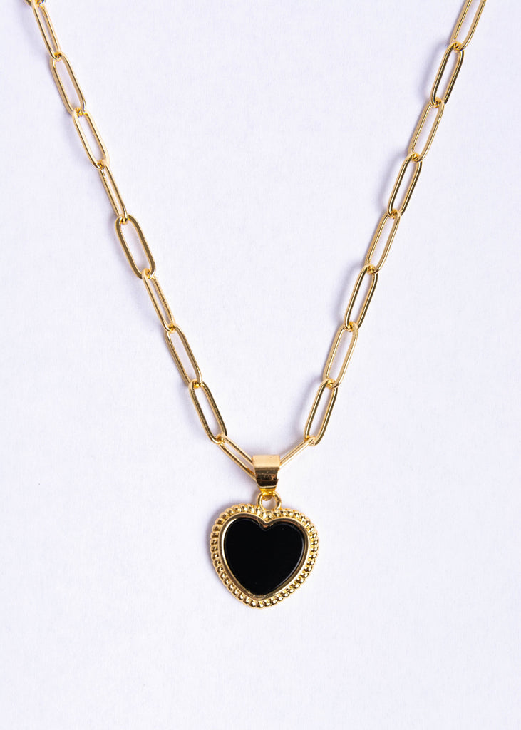 Storm heart necklace