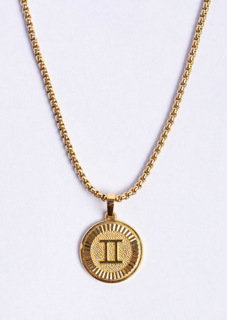 Zodiac medallion necklace