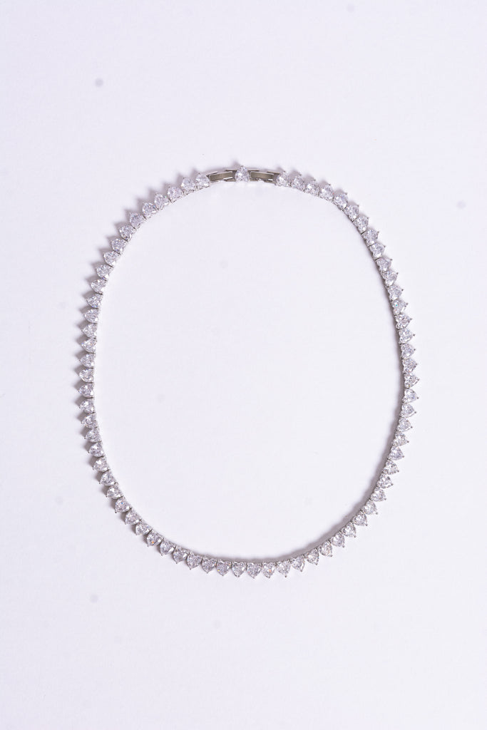 Queen of Hearts Tennis Necklace