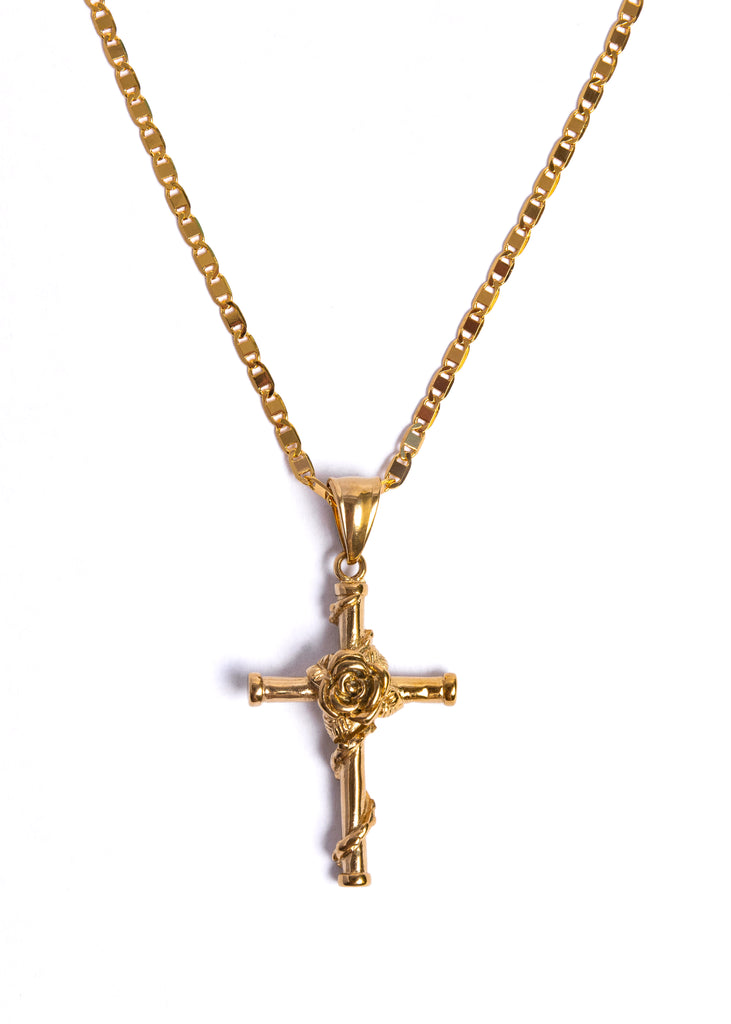 Rose Cross necklace