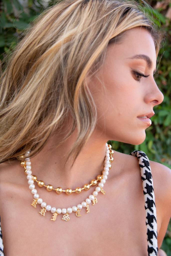 Gold Ball Necklace